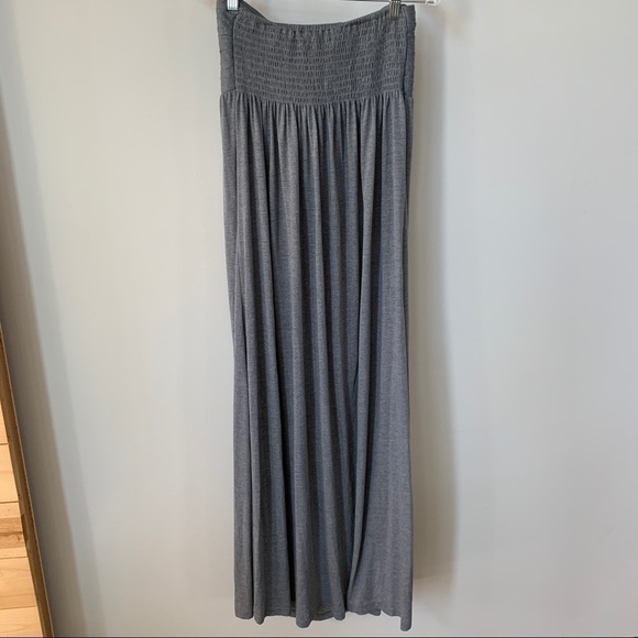 Pink Martini Grey Strapless Maxi Dress Size S - Picture 5 of 6